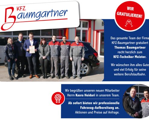 KFZ Baumgartner Frühlingsnews